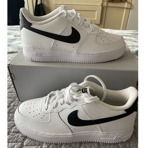 Nike Air Force 1 GS “ White and Black “ Never Worn